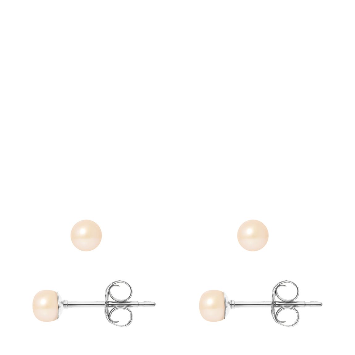 Pink Silver Freshwater Pearl Earrings main product photo