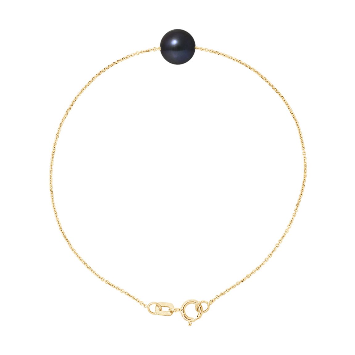 Black Tahiti Yellow Gold Freshwater Pearl Bracelet main product photo