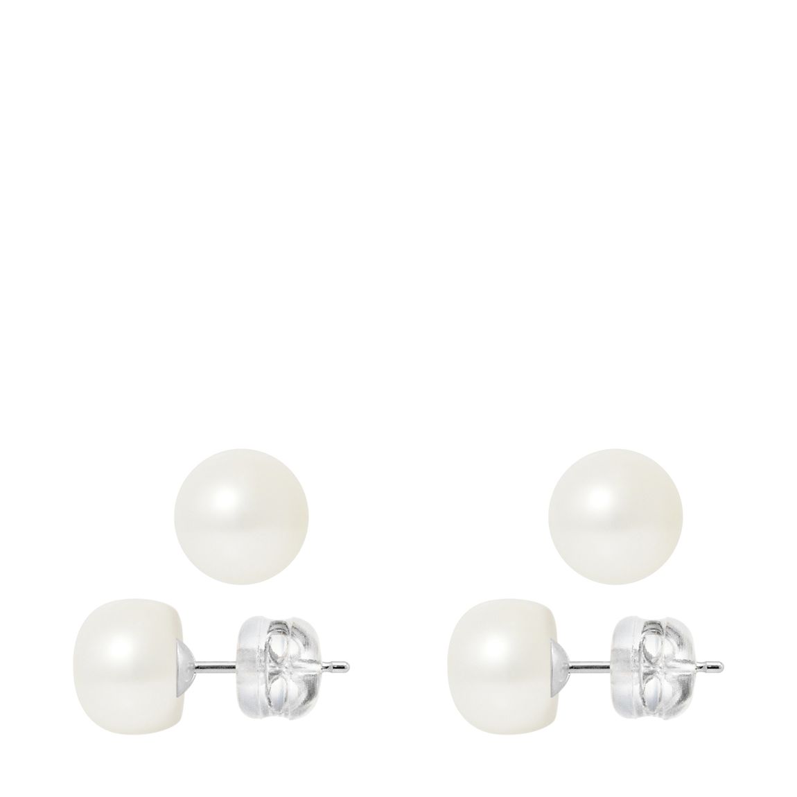 Natural White/White Gold Freshwater Pearl Earrings main product photo