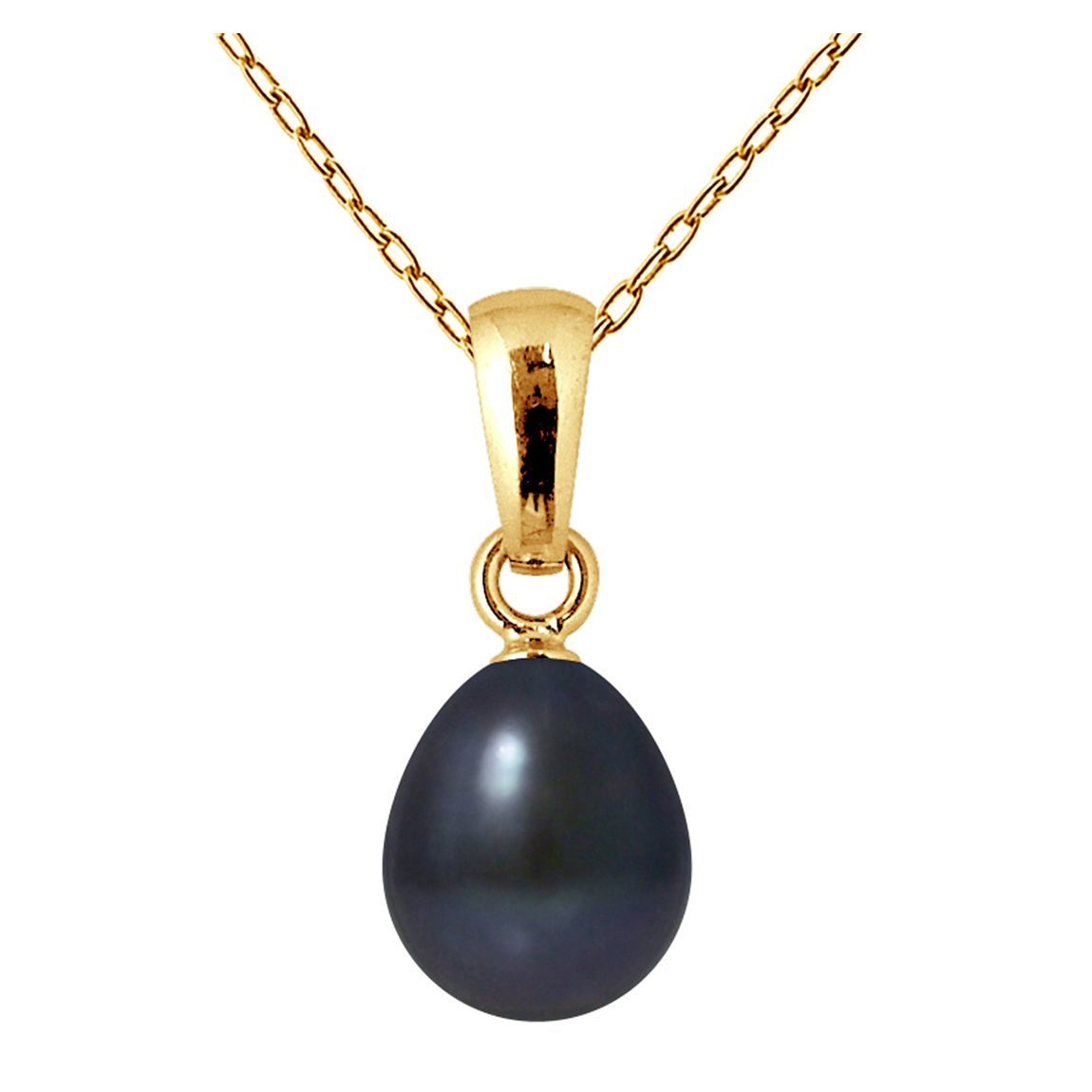 Black Tahiti Yellow Gold Freshwater Pearl Pendant main product photo