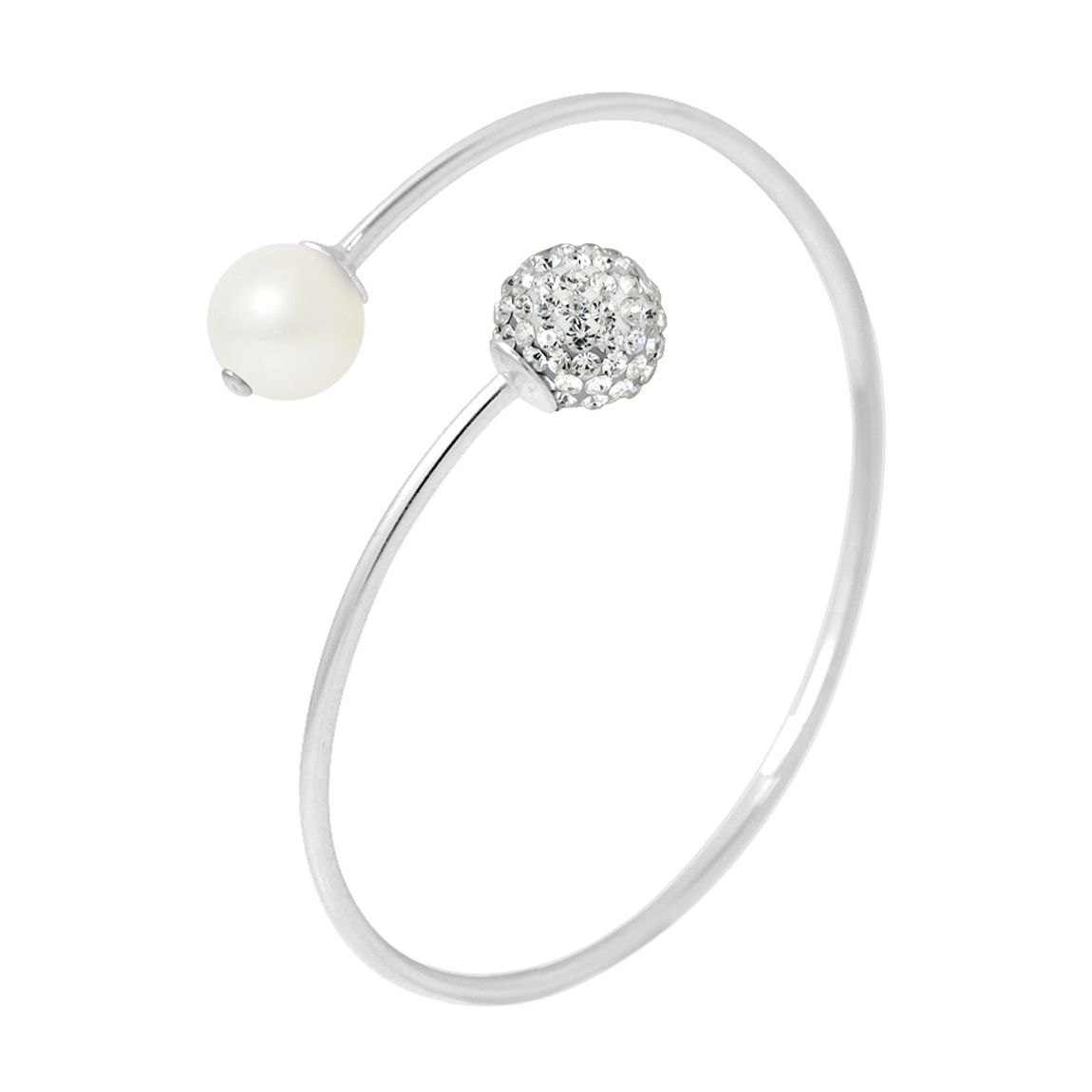 Natural White Silver Freshwater Pearl Bracelet main product photo