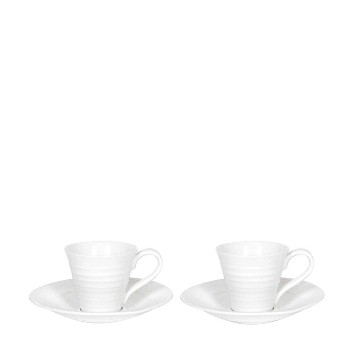 Set of 2 Espresso Cups & Saucers, 80ml main product photo