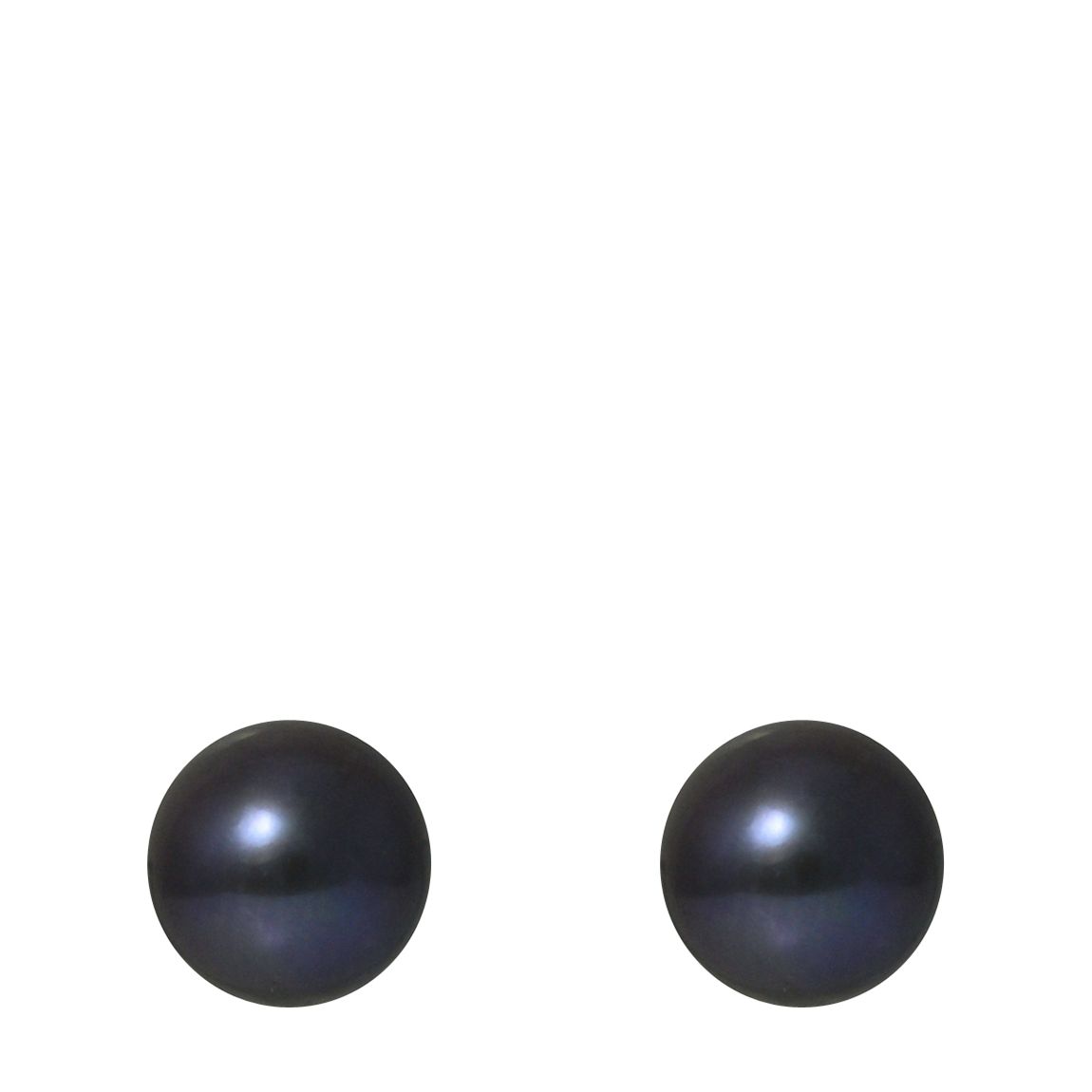 Black Tahitian Style Silver Freshwater Pearl Earrings main product photo