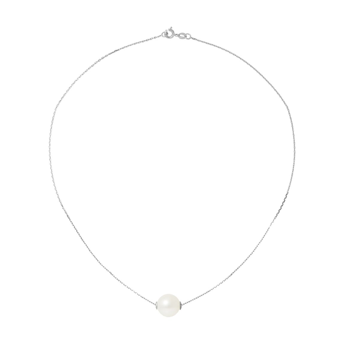 Natural White Silver Freshwater Pearl Necklace main product photo
