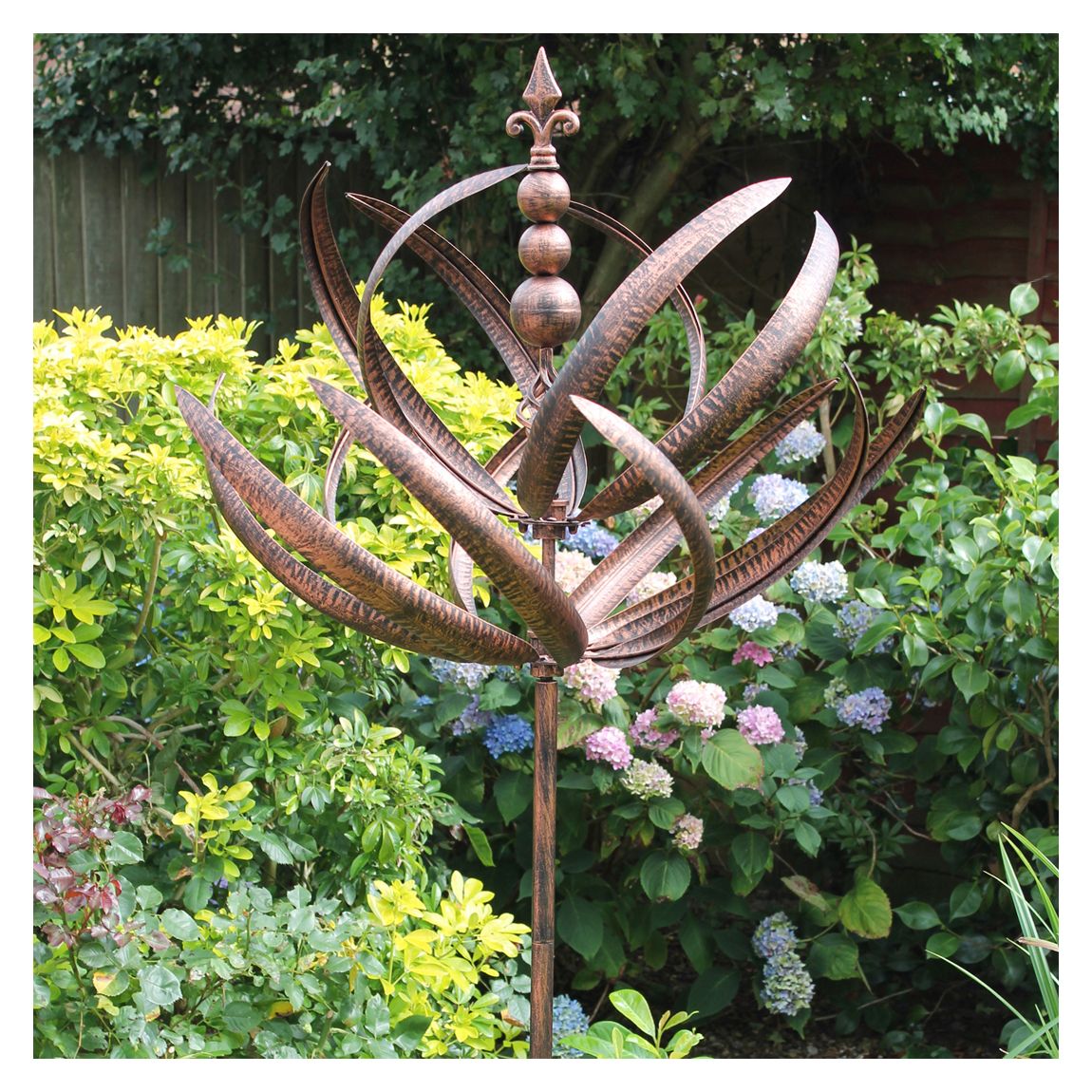 Brushed Copper Windsor Wind Sculpture main product photo