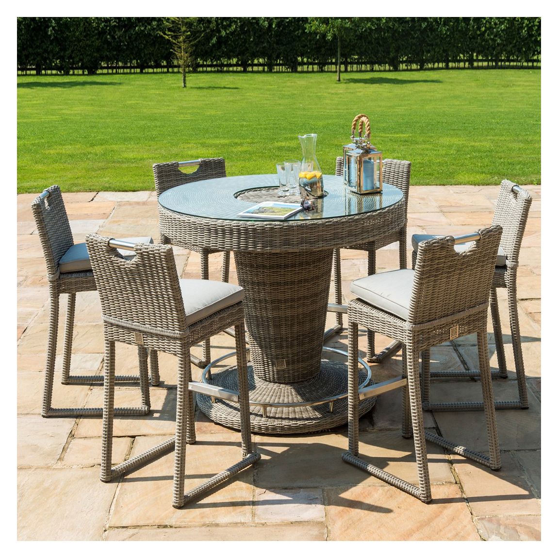 SAVE £270 - Oxford 6 Seat Round Bar Set with Ice Bucket main product photo