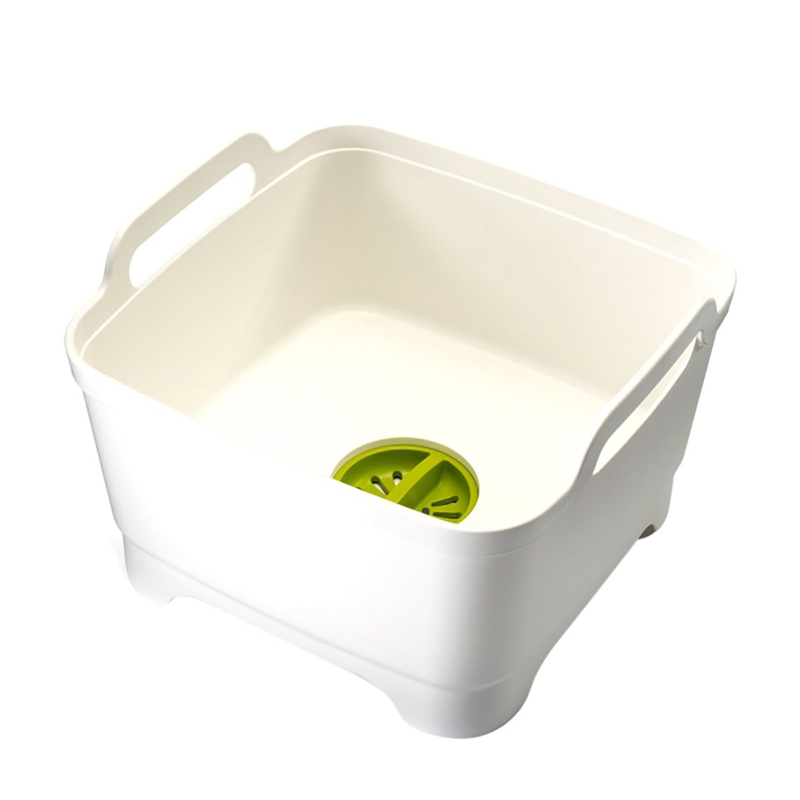 Wash&Drain Bowl (White/Green) main product photo