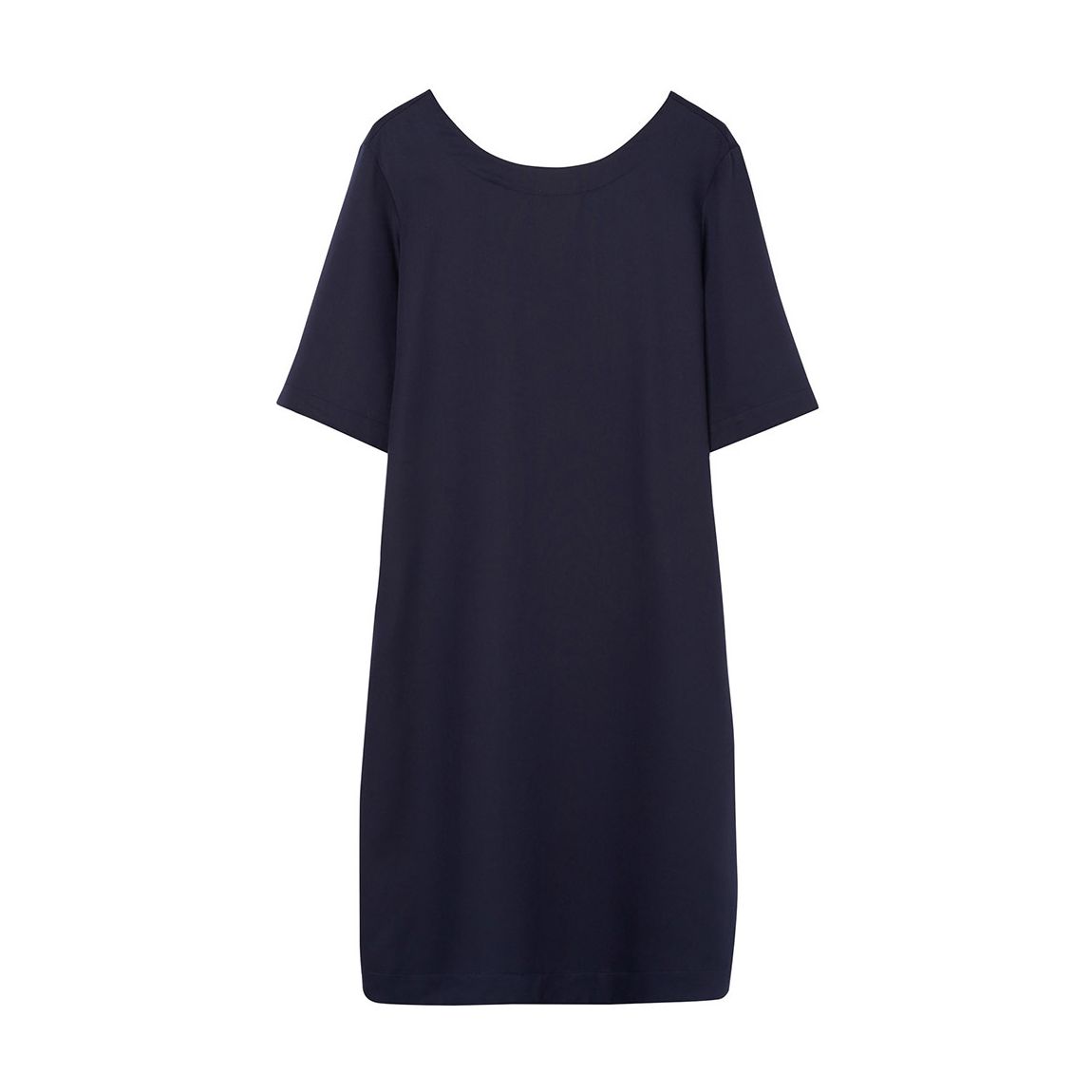 Blue Shirt Back Dress main product photo