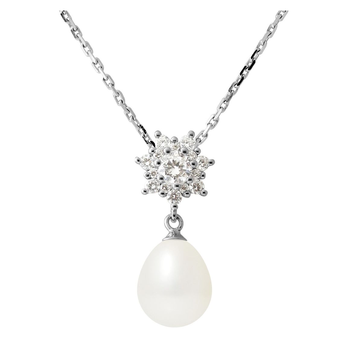 White Freshwater Pearl Necklace 8-9mm main product photo