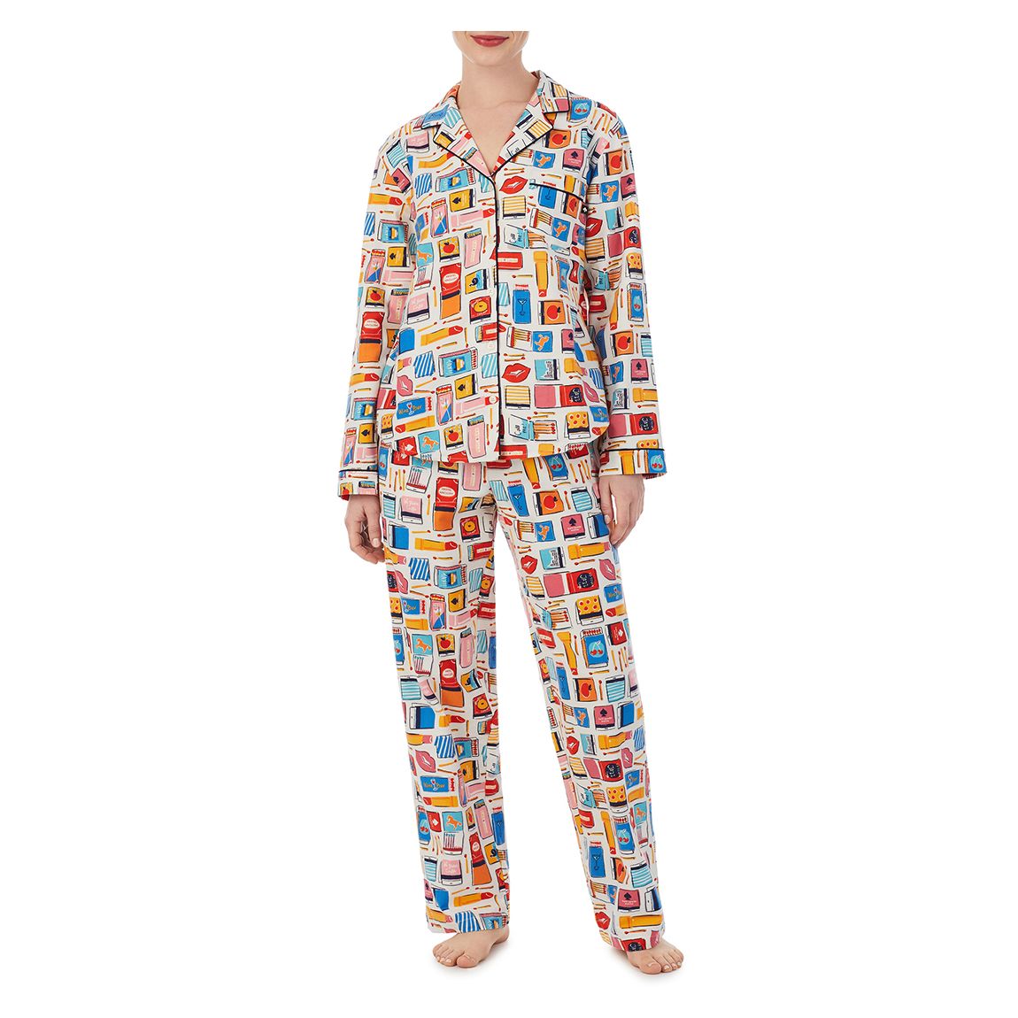 Multi Print Long Notch Pj Set main product photo
