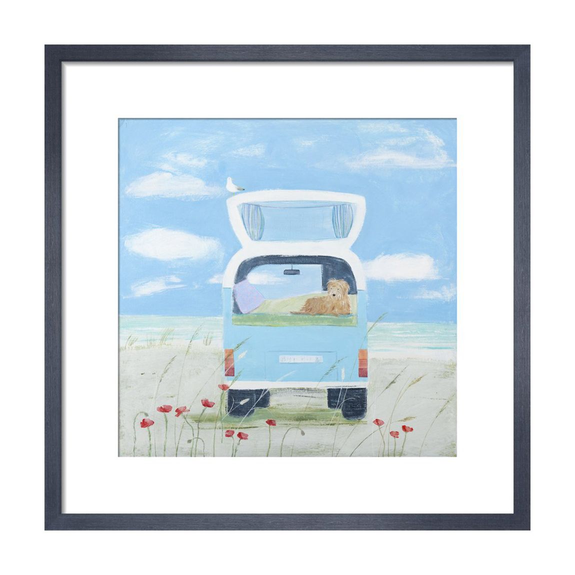 Surfing 33x33cm Framed Print main product photo
