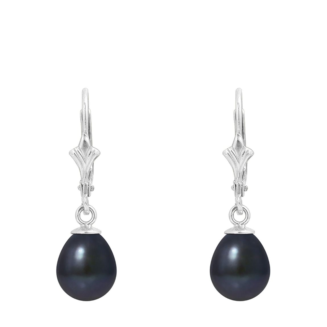 Black Pearl Drop Earrings main product photo