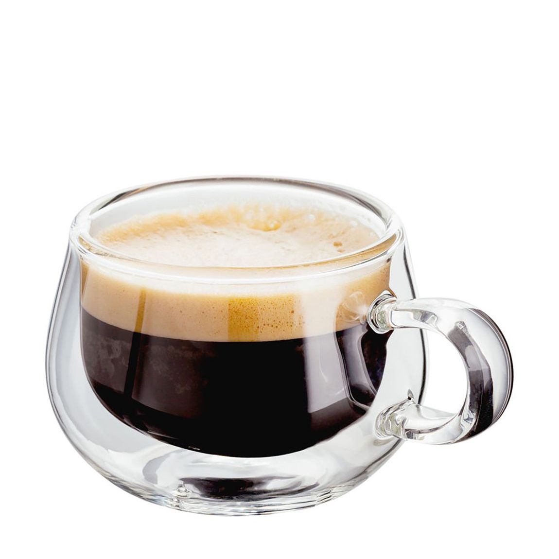 Set of 2 Double Walled Glass Espresso Set, 75ml main product photo