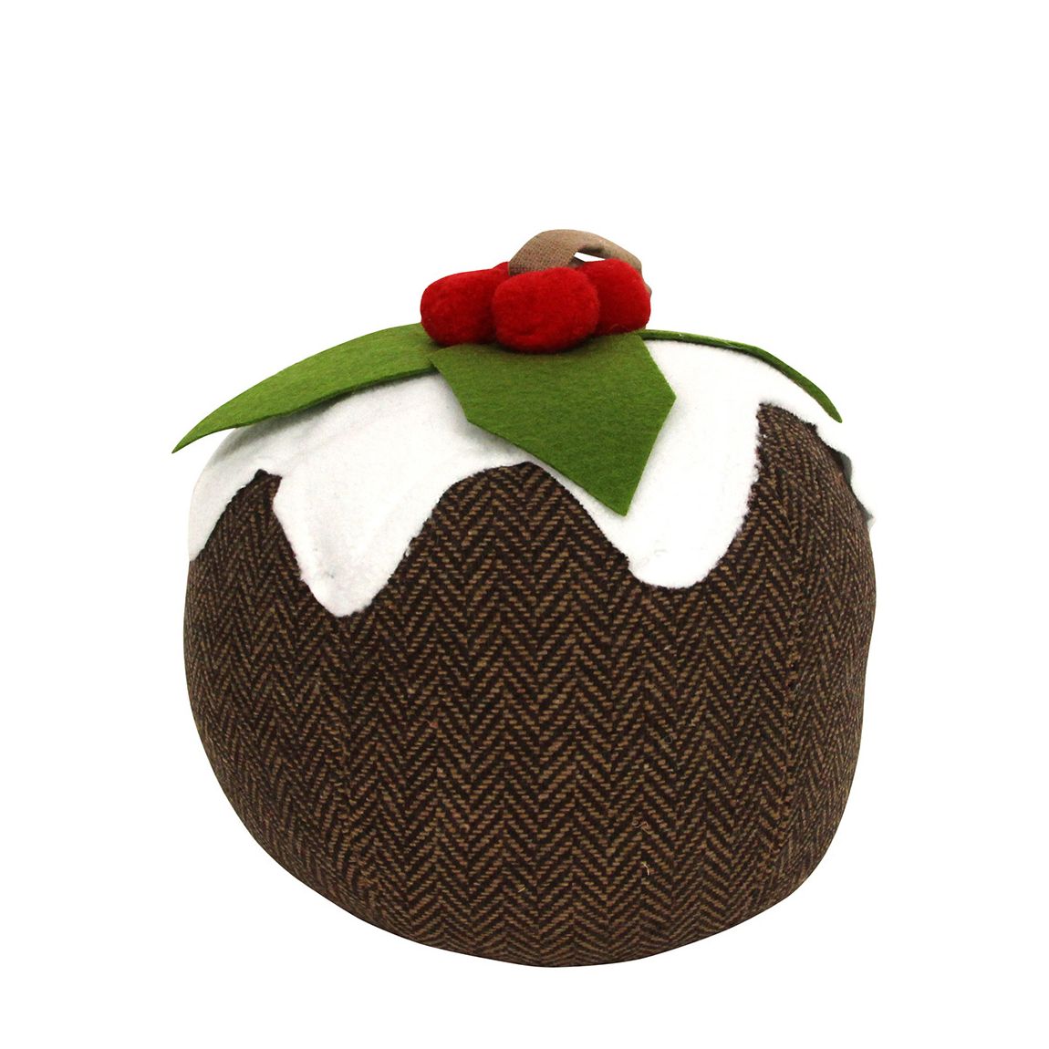 Christmas Pudding Fabric Doorstop main product photo