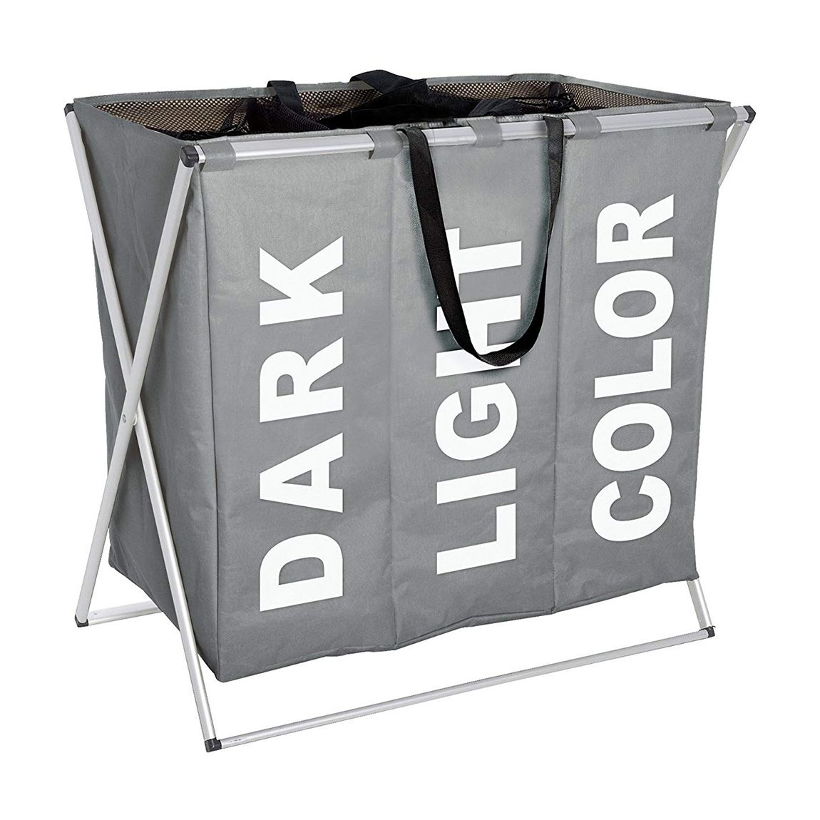 Trio Grey Laundry Bin main product photo