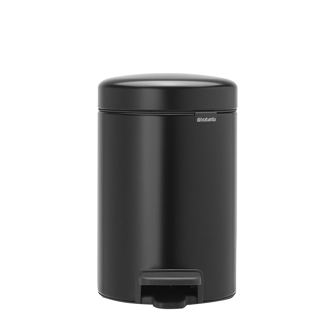 NewIcon 5L Pedal Bin, Matte Black main product photo