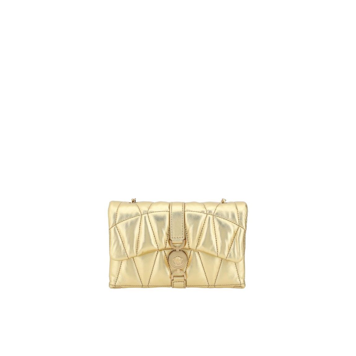 La Medusa Quilted Leather Shoulder Bag Wo - Gold main product photo