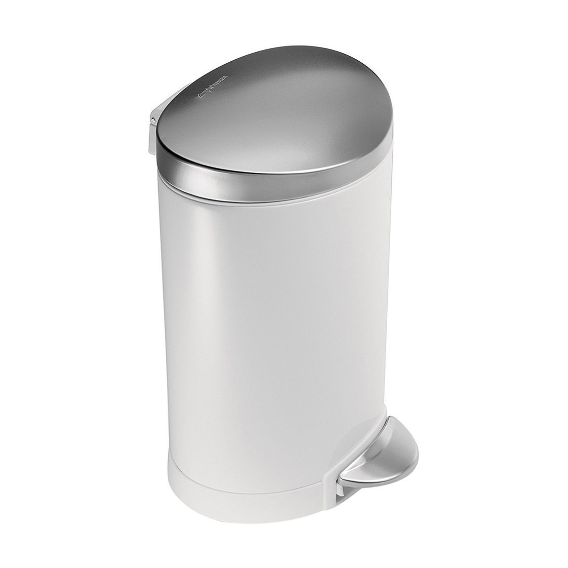 6 L Smi Round Pedal Bin White main product photo