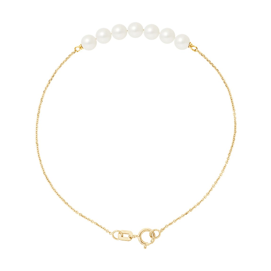 Yellow Gold/White Tahitian Stle Real Cultured Freshwater Pearls Bracelet main product photo