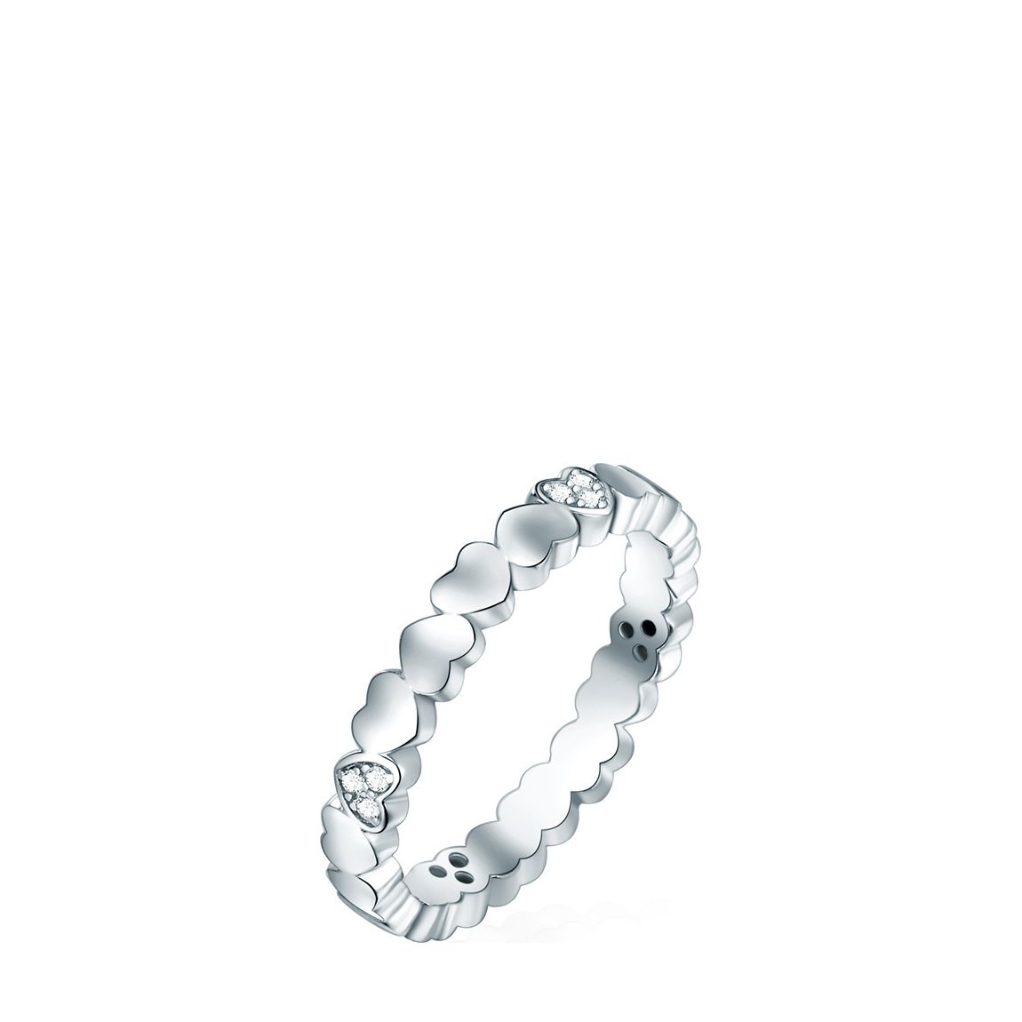 Sterling Silver Hearts Ring main product photo