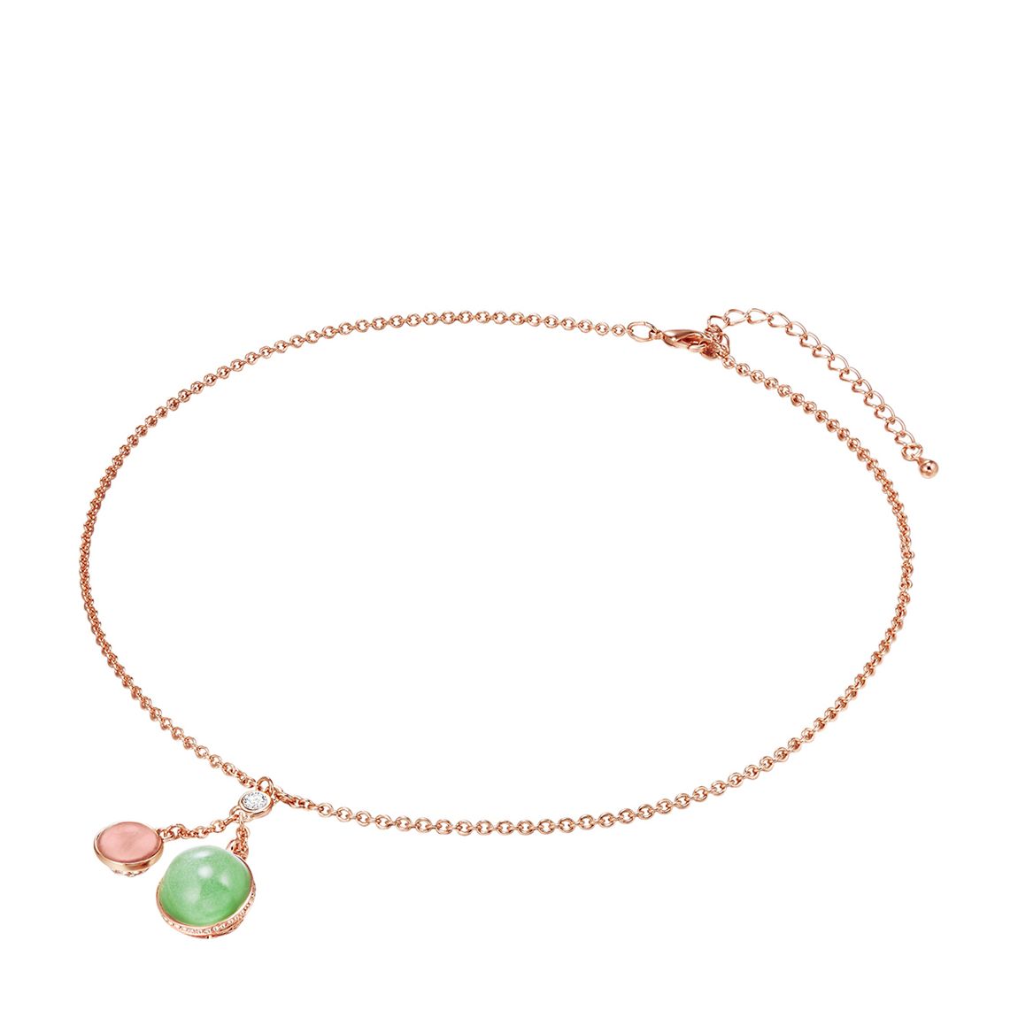 Rose Gold Necklace Swarovski Crystals main product photo