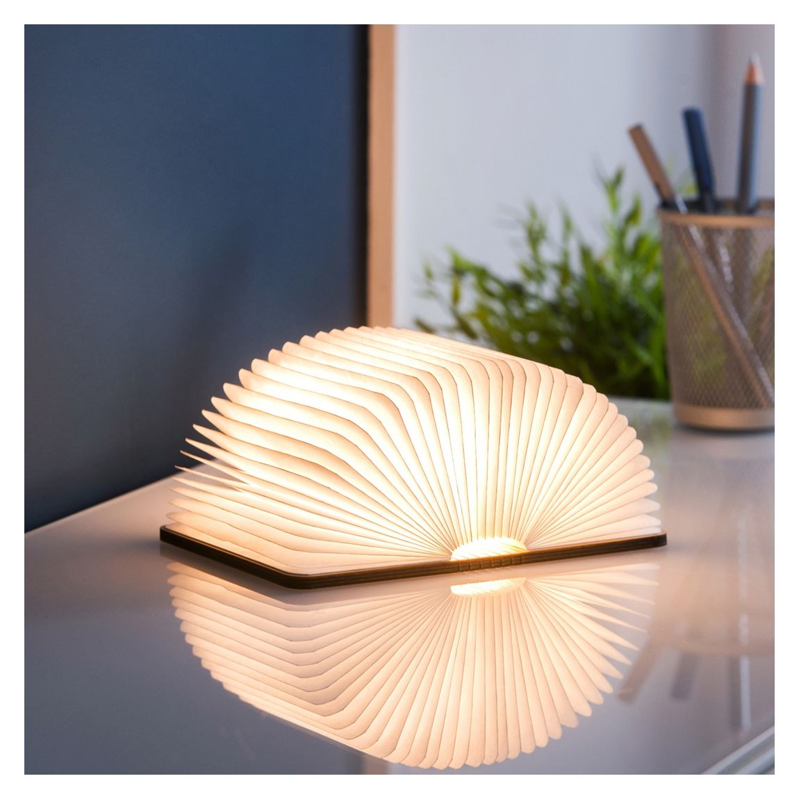 Walnut Mini Book Light main product photo