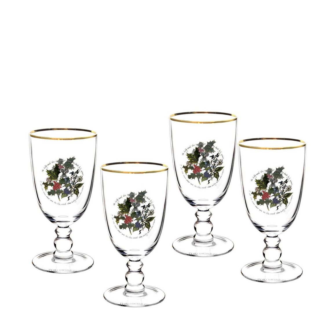Set of 4 The Holly The Ivy Goblets main product photo
