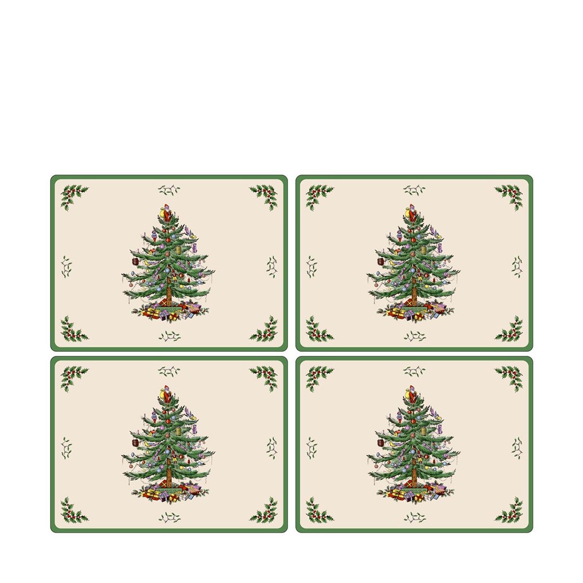 Christmas Tree Set of 4 Large Placemats main product photo
