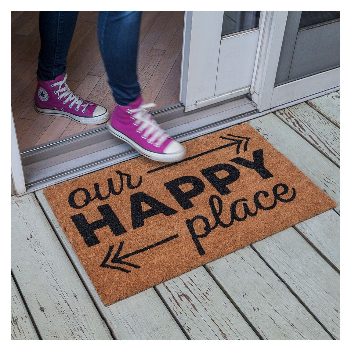 Happy Place Coir Doormat main product photo