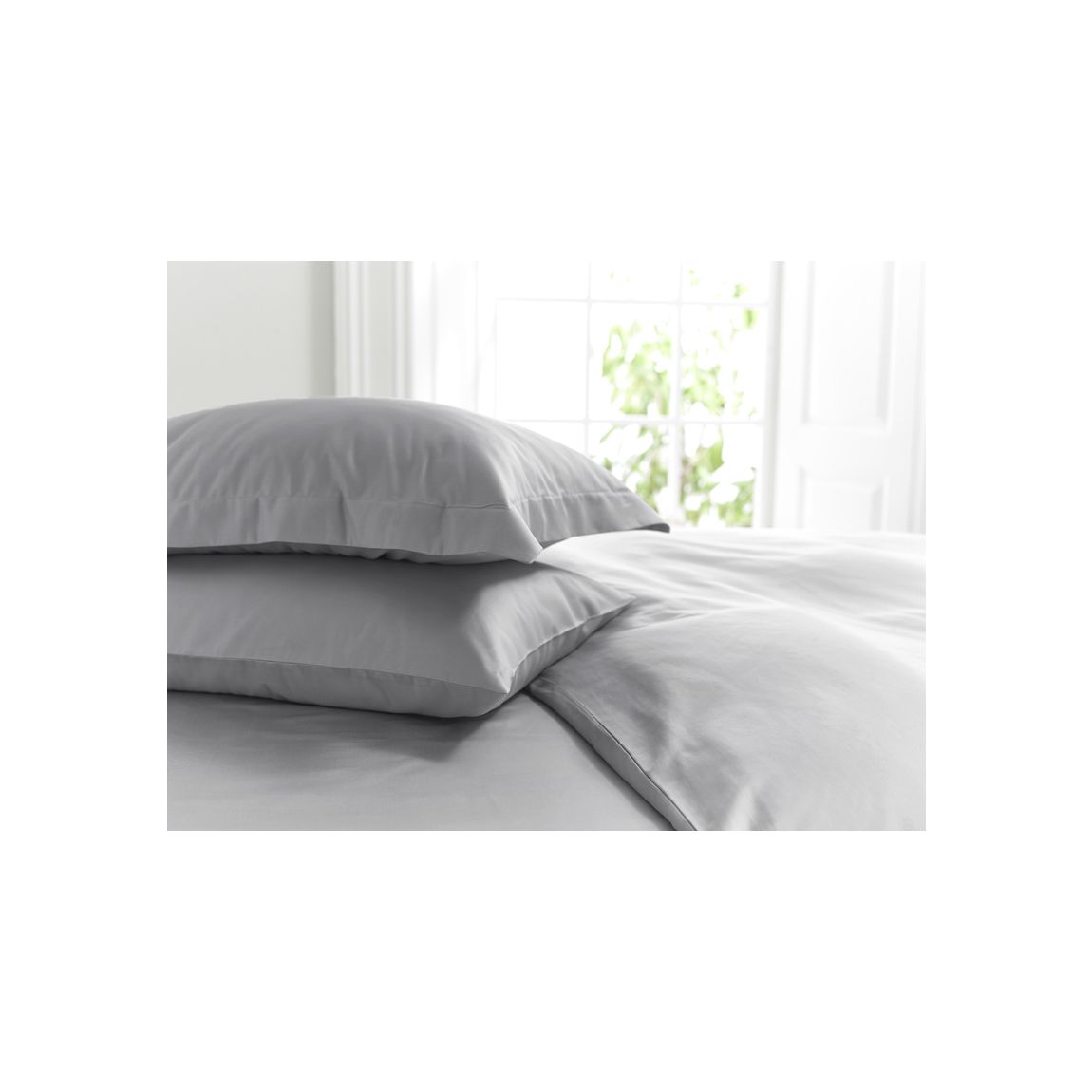 800 Thread Count Cotton Housewife Pillowcase Platinum main product photo