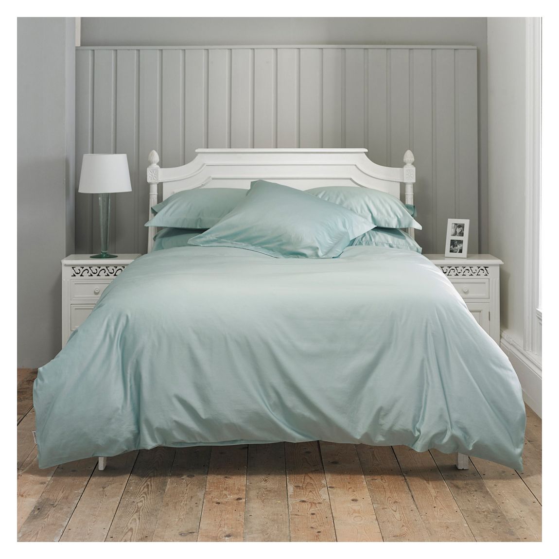 800TC Double Duvet Cover Set, Duck Egg main product photo