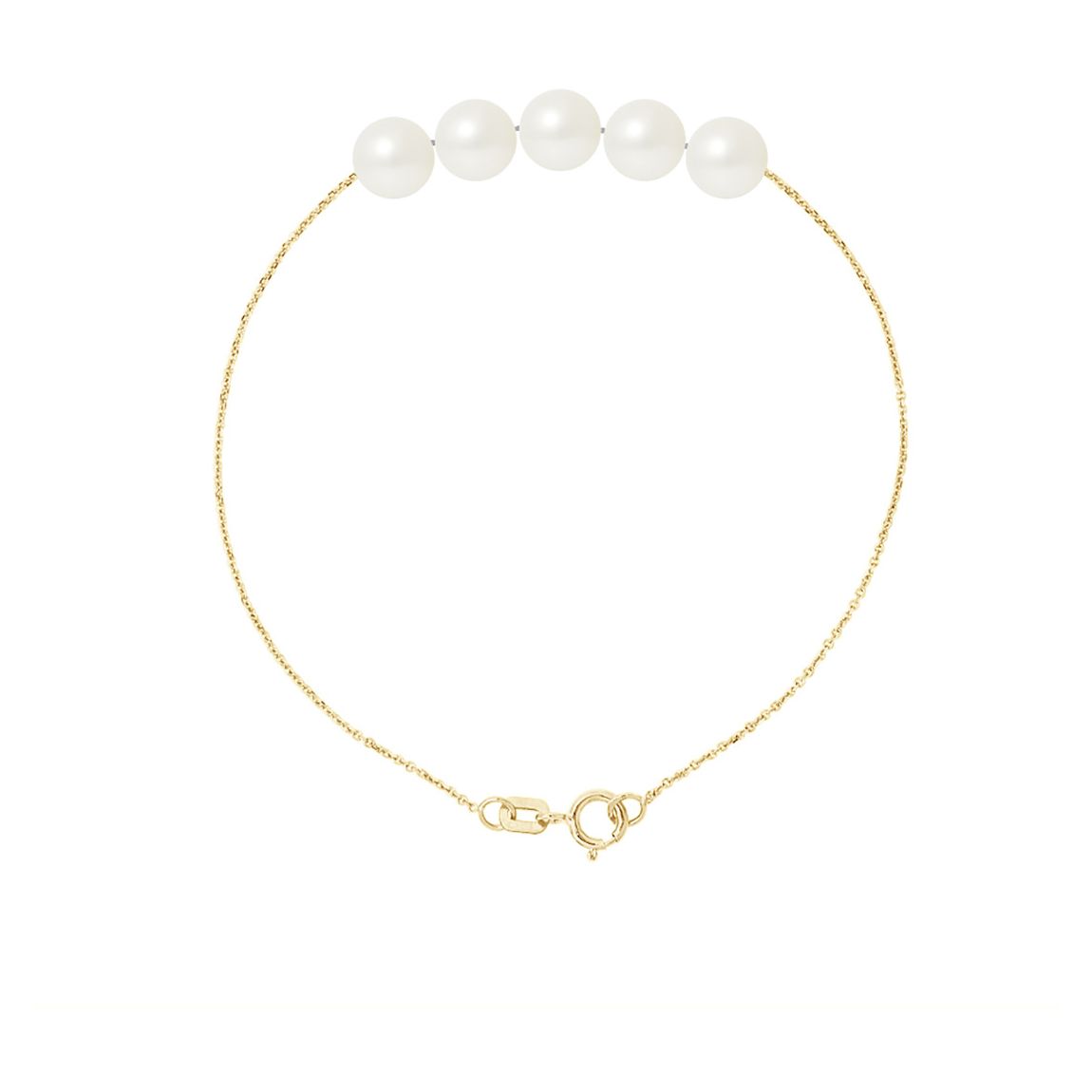 Natural White Five Pearl Bracelet 6-7mm main product photo