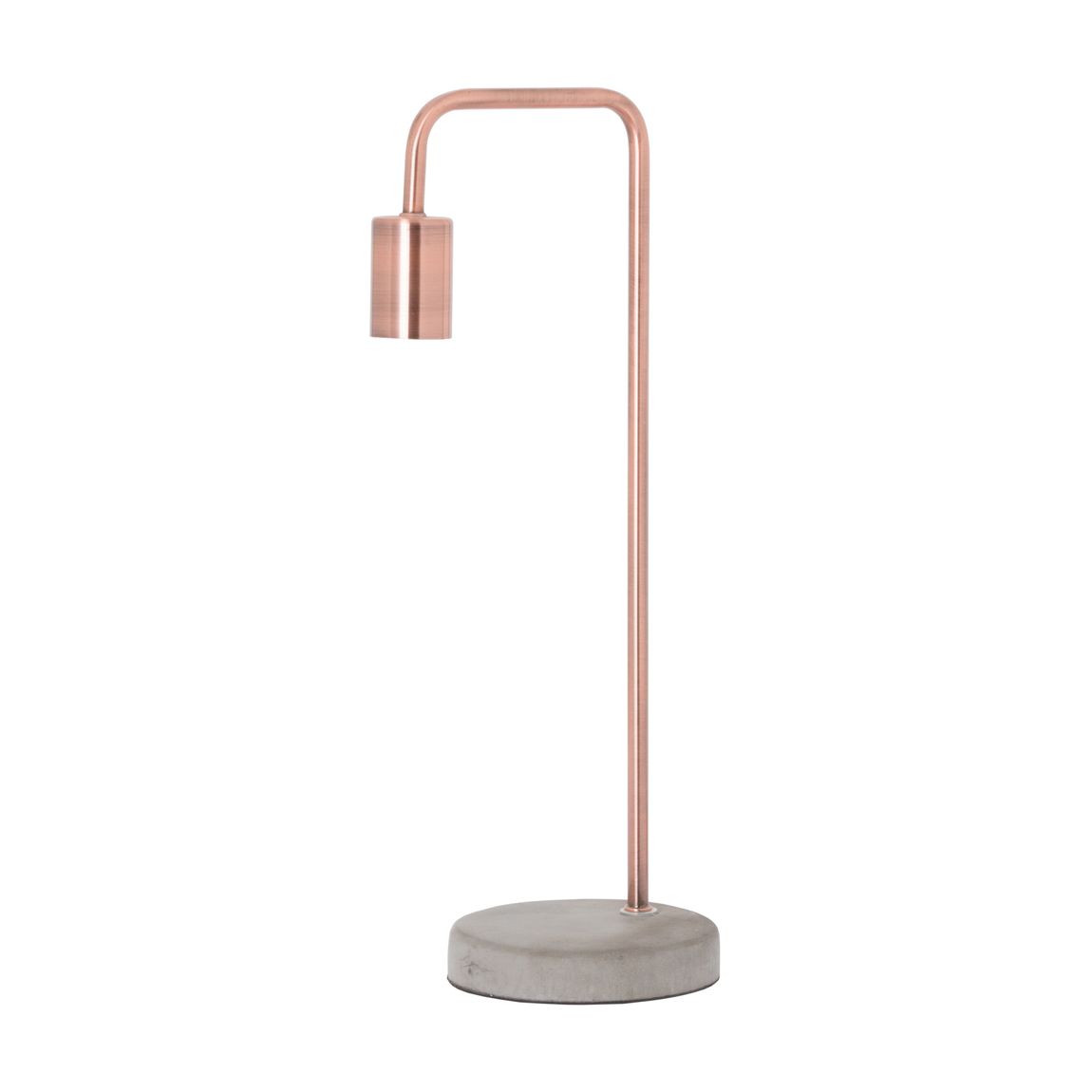 Copper Industrial Lamp With Stone Base main product photo