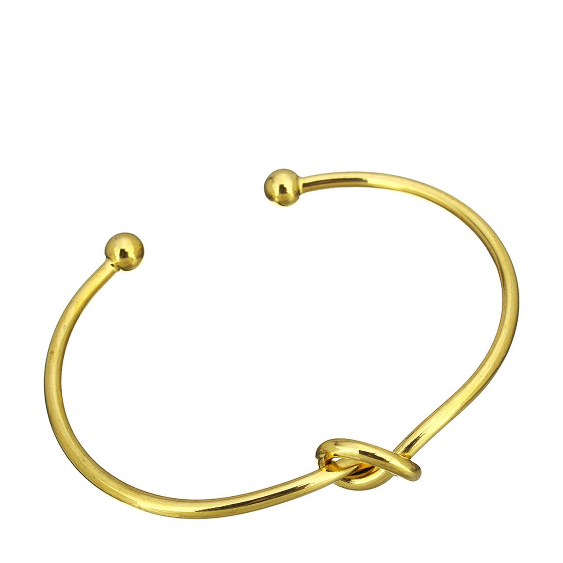 Gold Plated knotted Bangle main product photo