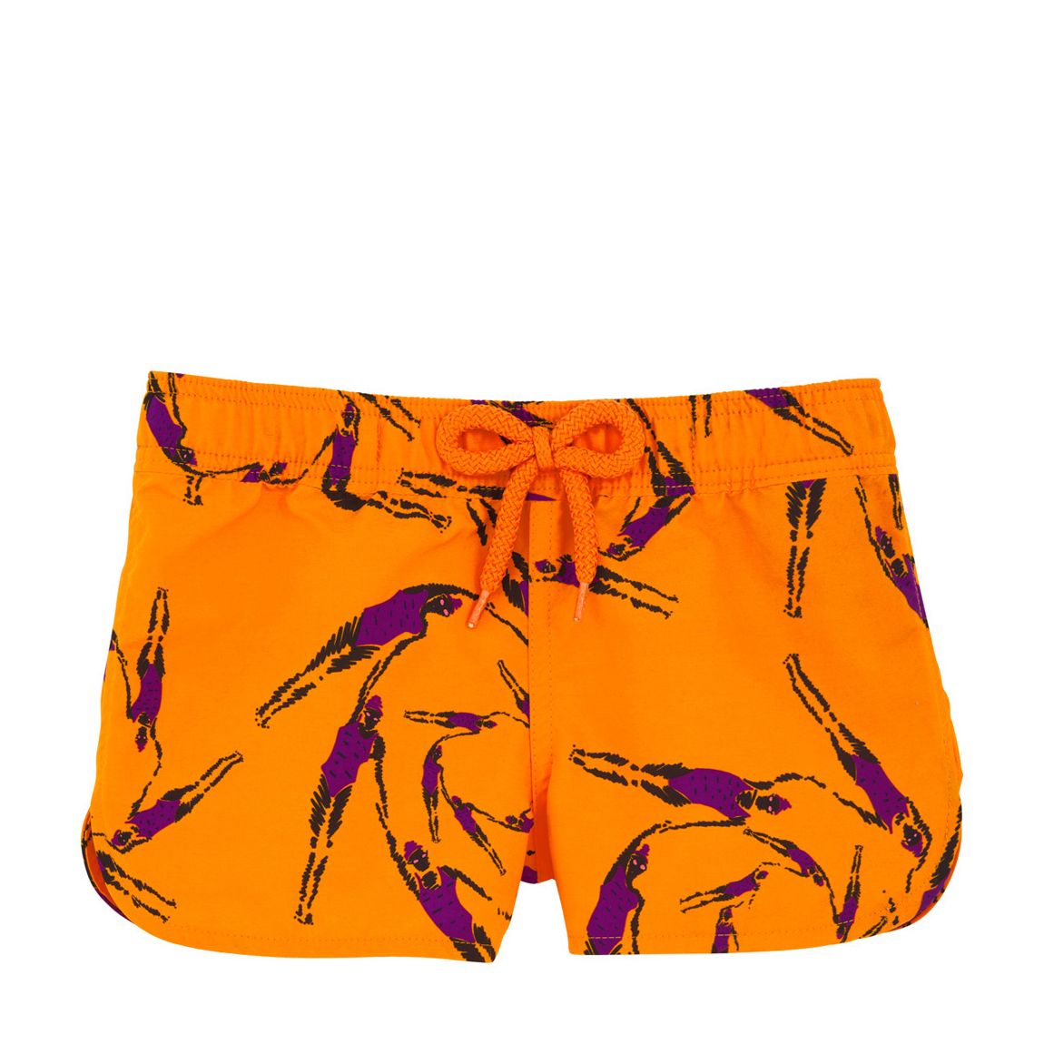 Kids Spark Orange Synchro Dance Print Shortie main product photo