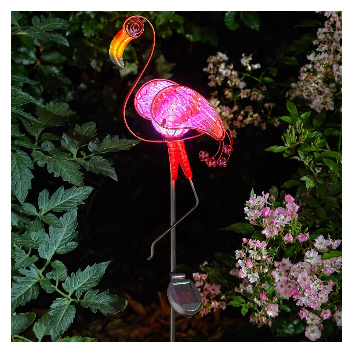 Flamingo Garden Ornament Solar Light main product photo