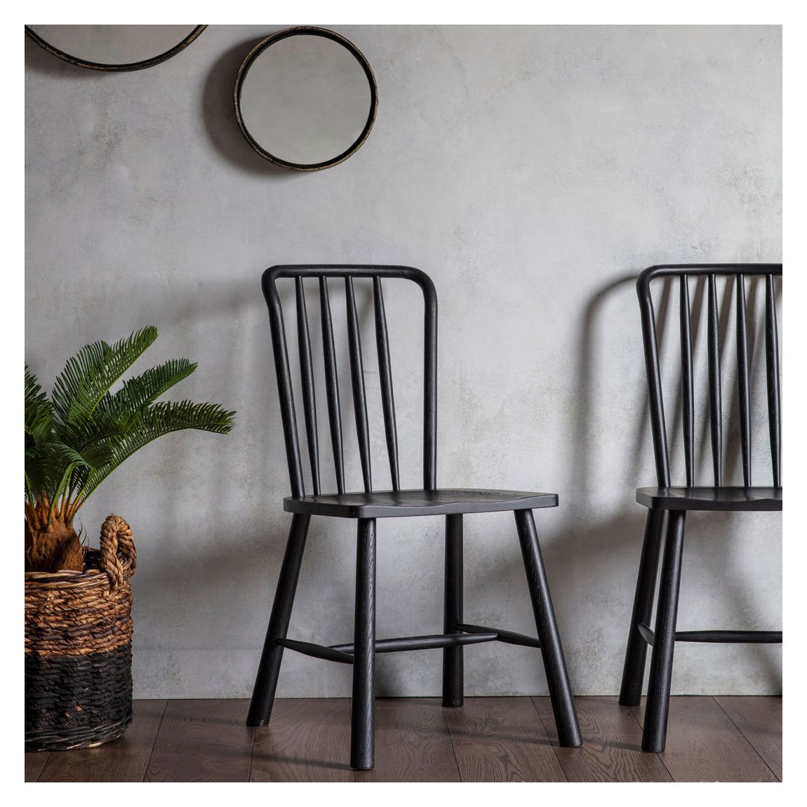 Windsor Dining Chair, Black main product photo