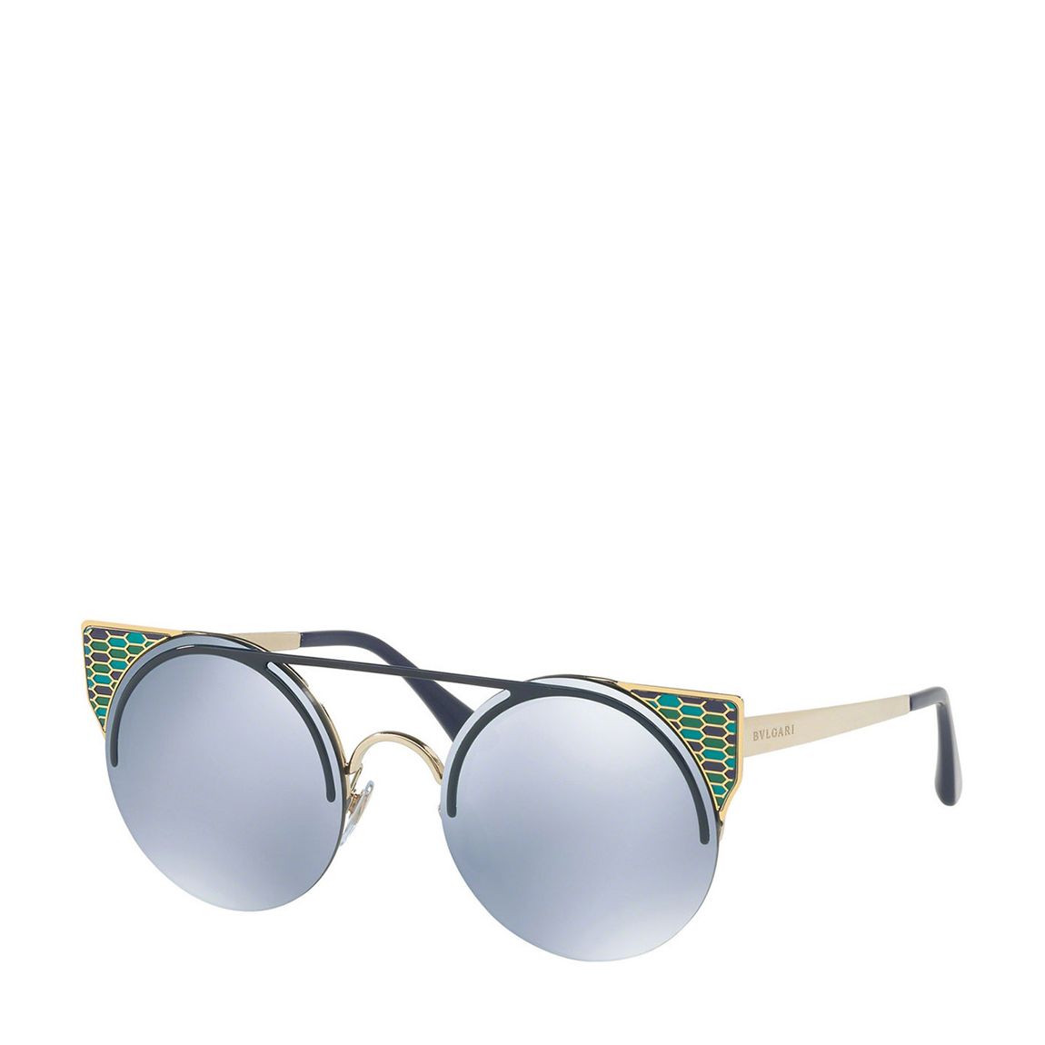Women's Gold / Blue Pattern Sunglasses 54mm main product photo