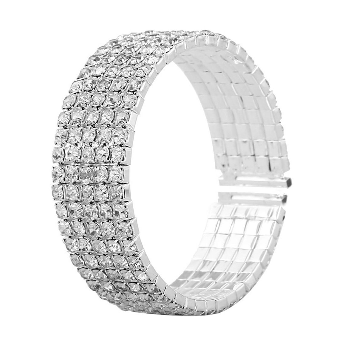 Silver Embellished Cuff Bracelet main product photo