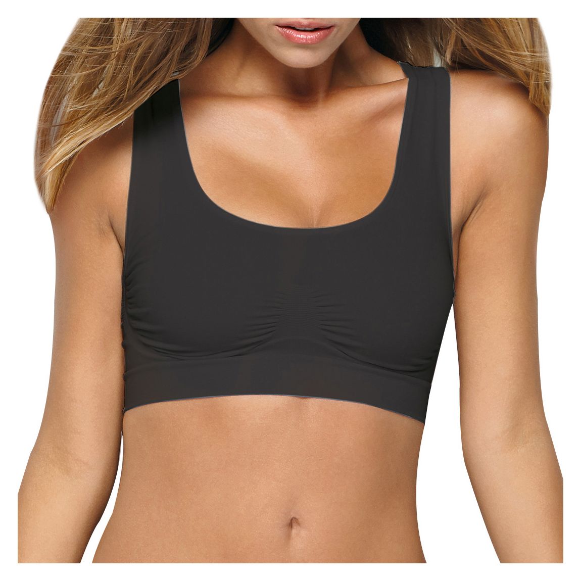 Black Comfort Sport Bra main product photo