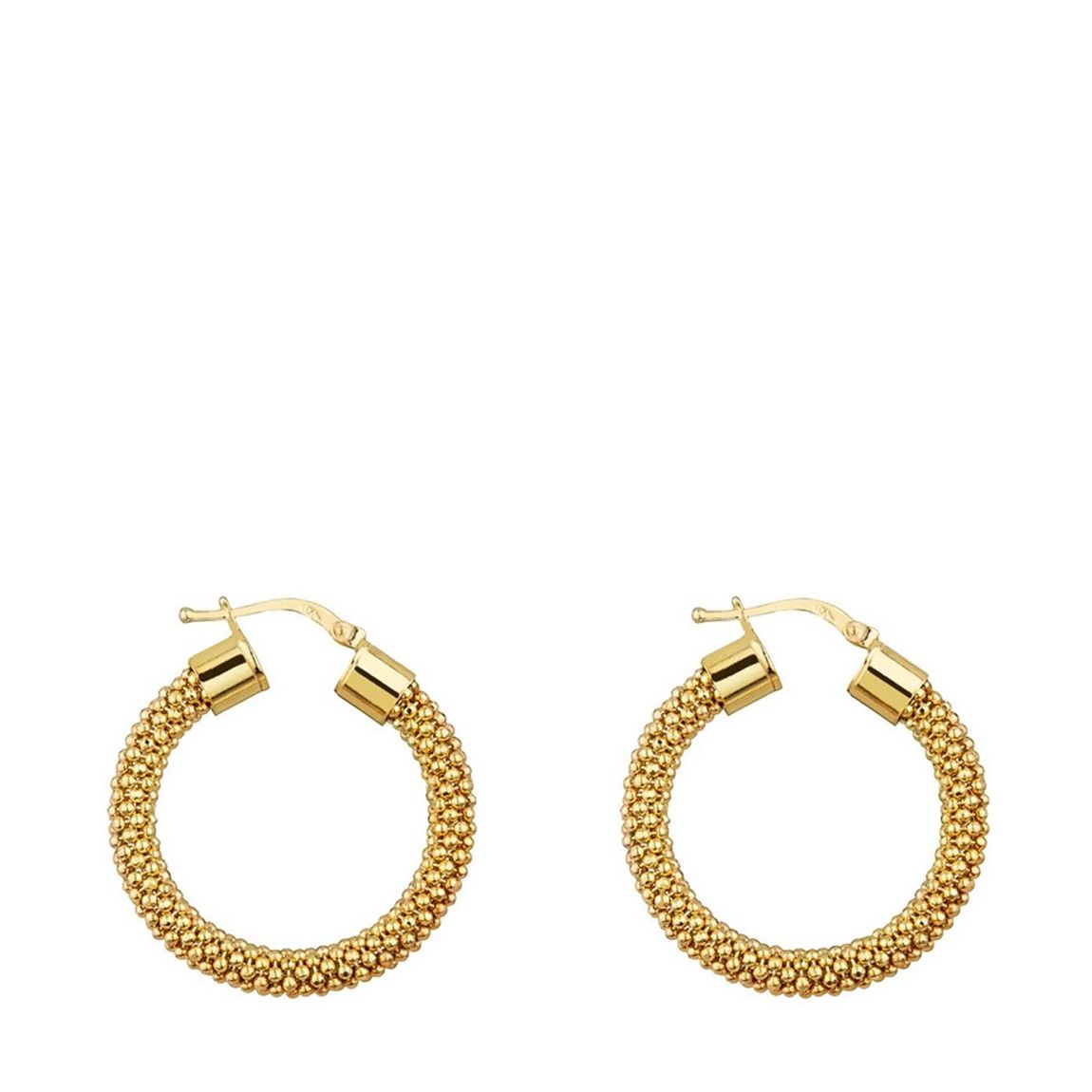 Gold Plated Mesh Hoop Earrings main product photo