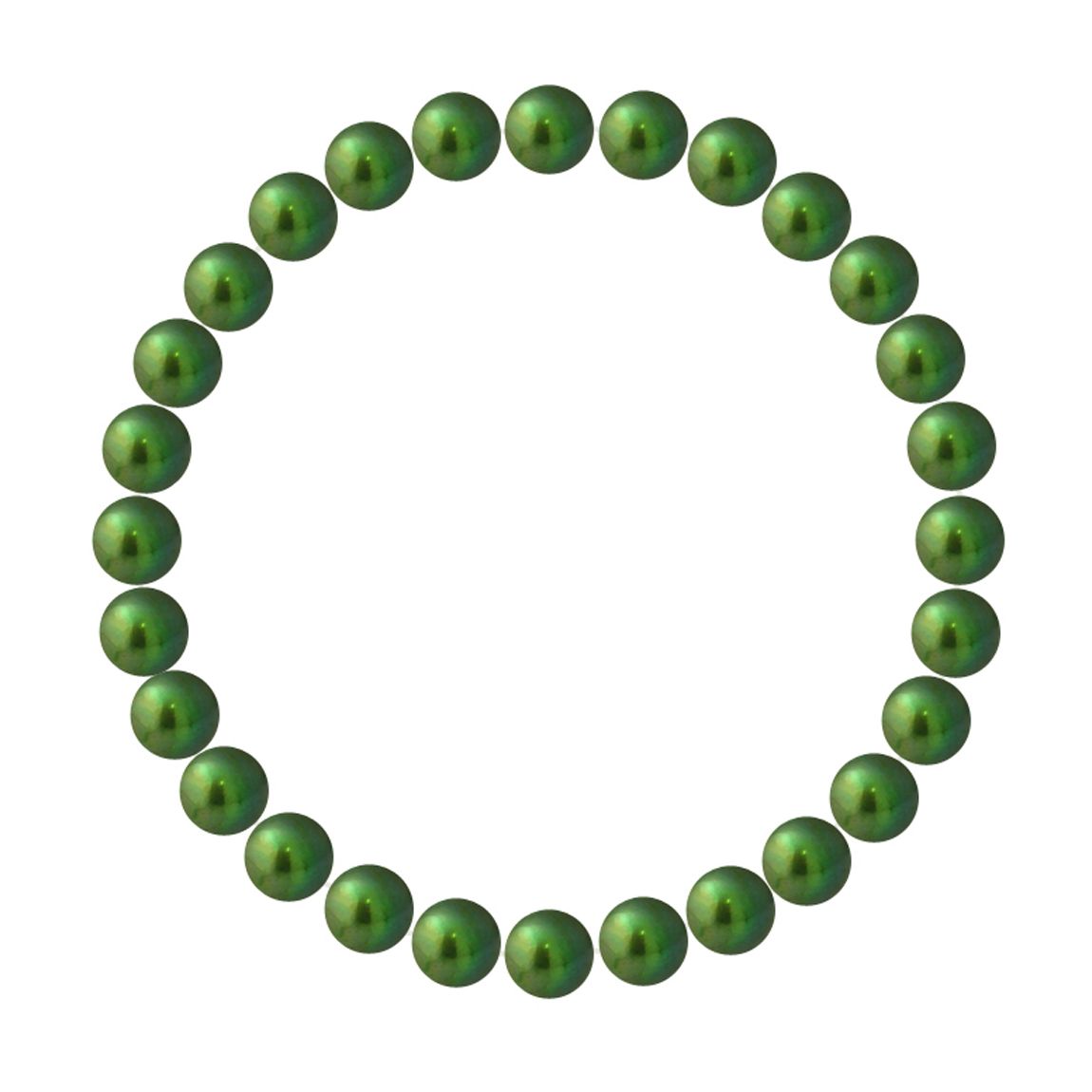 Green Pearl Elasticated Bracelet main product photo