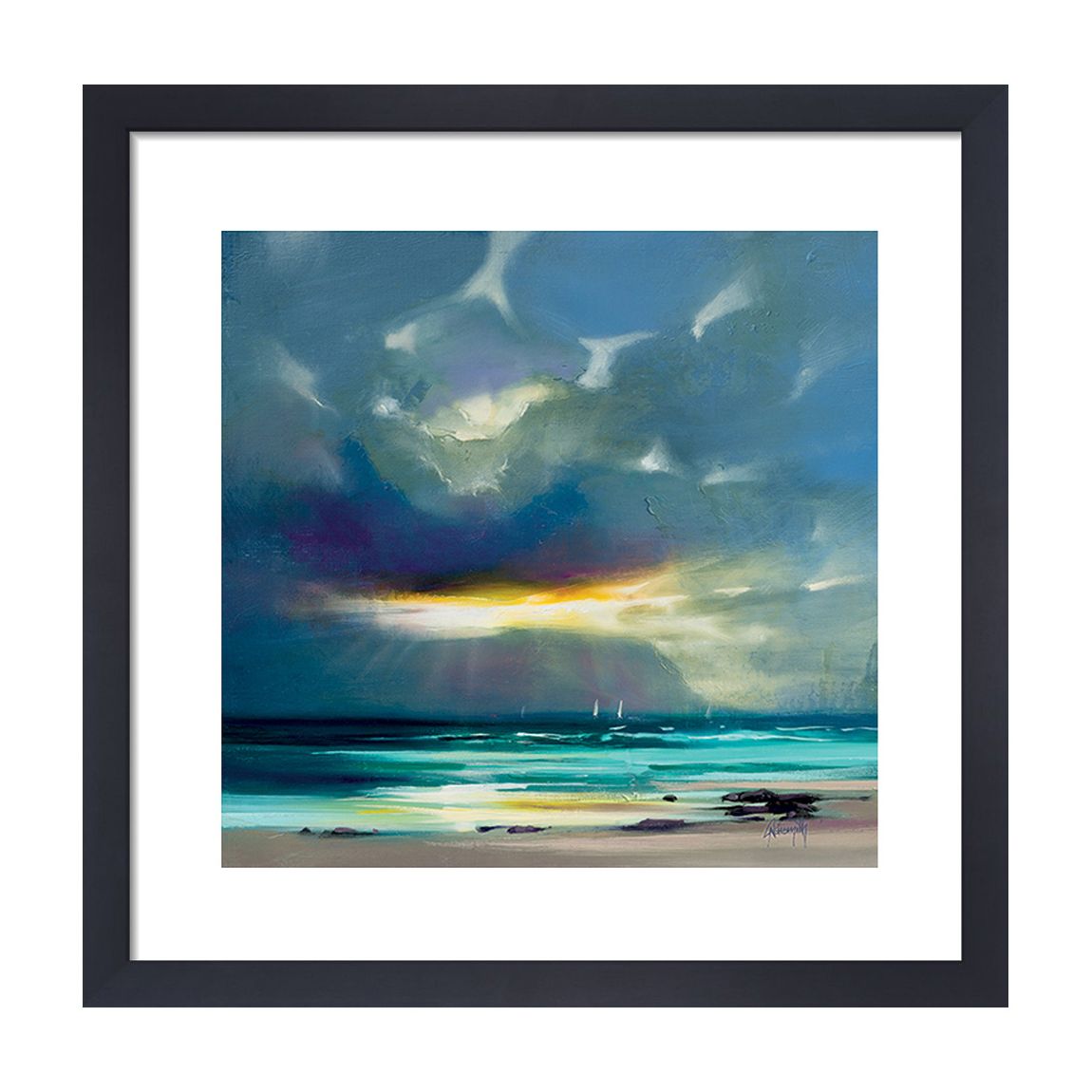 West Coast Blues II 40x40cm Framed Print main product photo