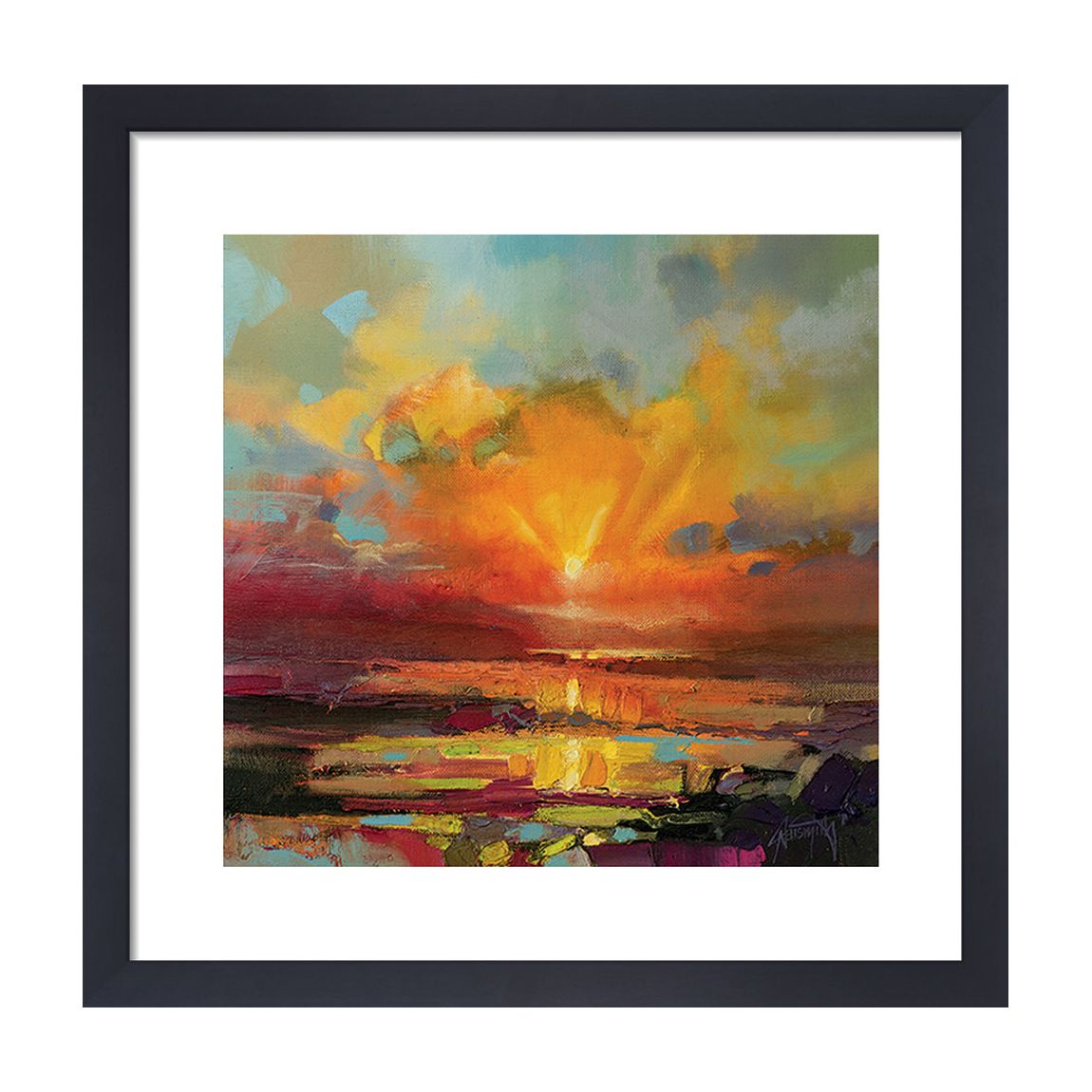 Optimism Sunrise Study 40x40cm Framed Print main product photo