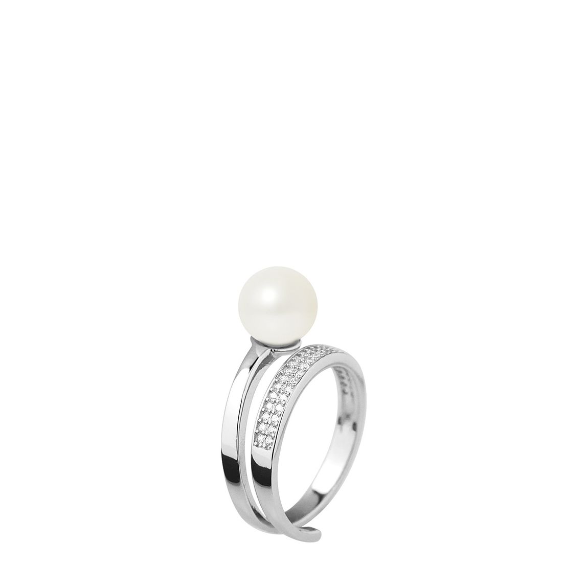 Natural White Round Pearl Ring 8-9mm main product photo