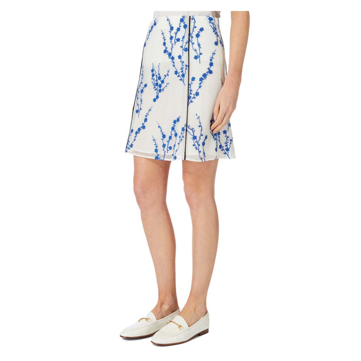 Indigo Embroidered Skirt main product photo