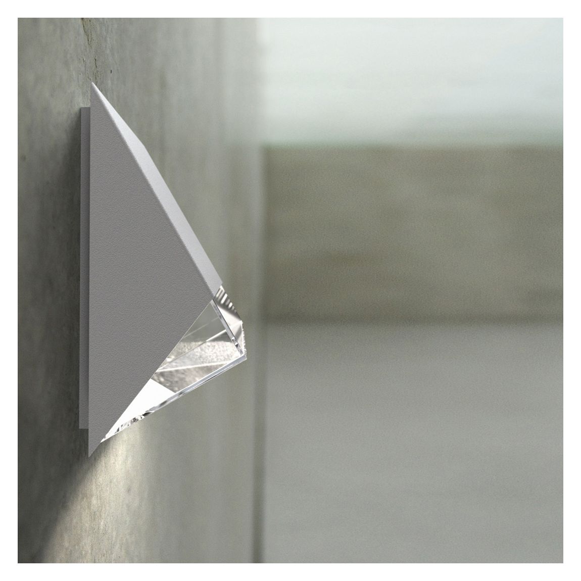 Edge Outdoor Wall Light, White main product photo