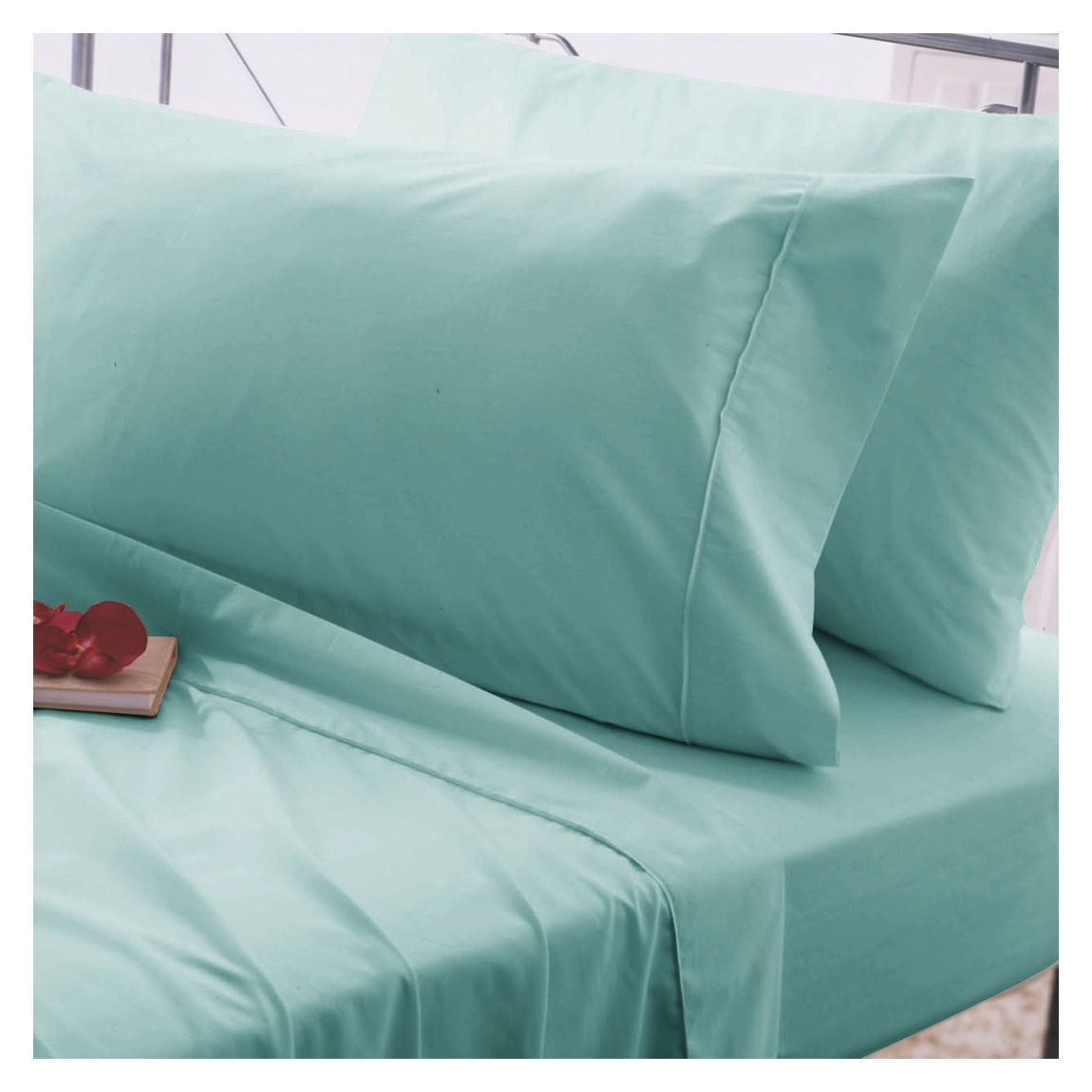 Easycare King Flat Sheet, Teal main product photo