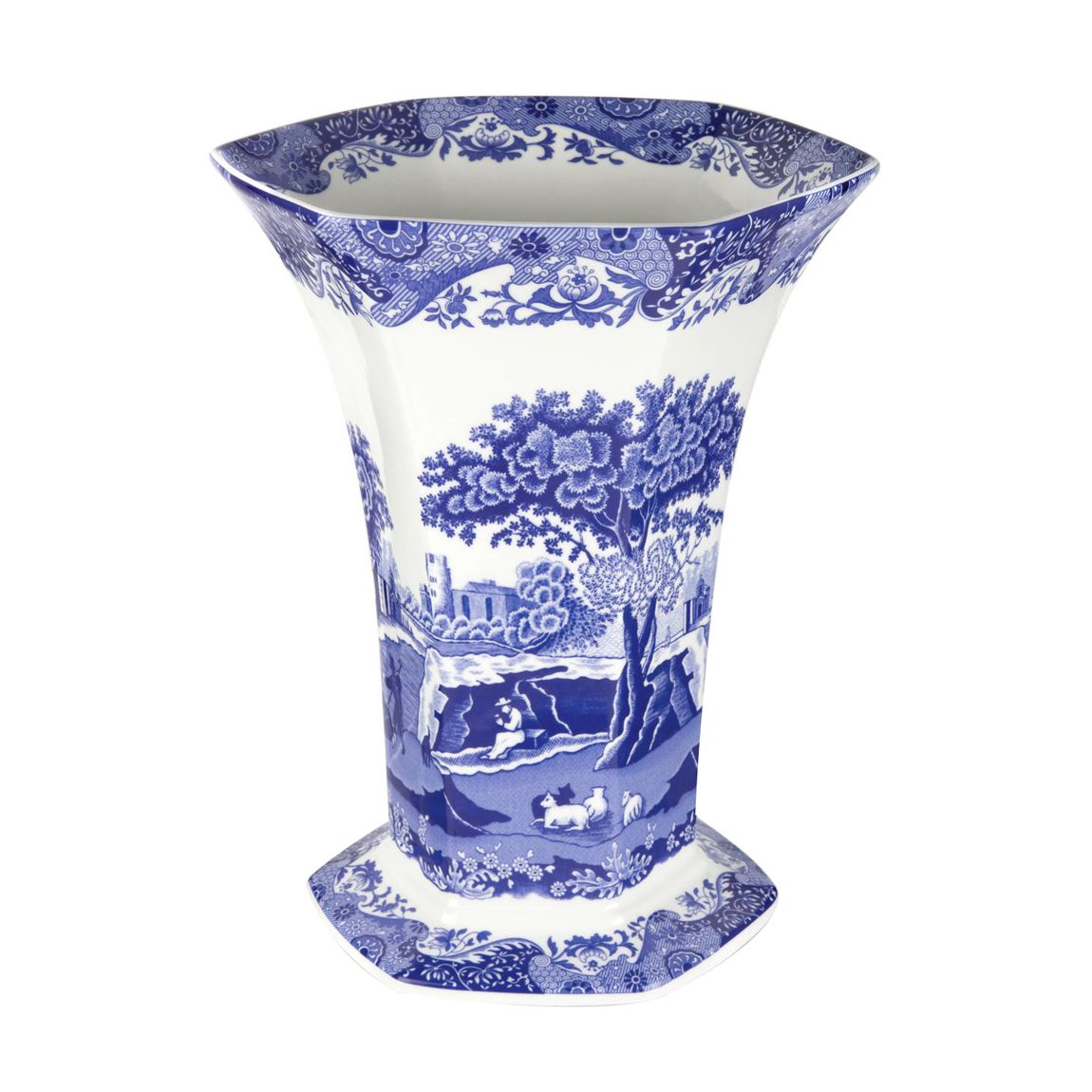 Blue Italian Hexagonal Vase main product photo