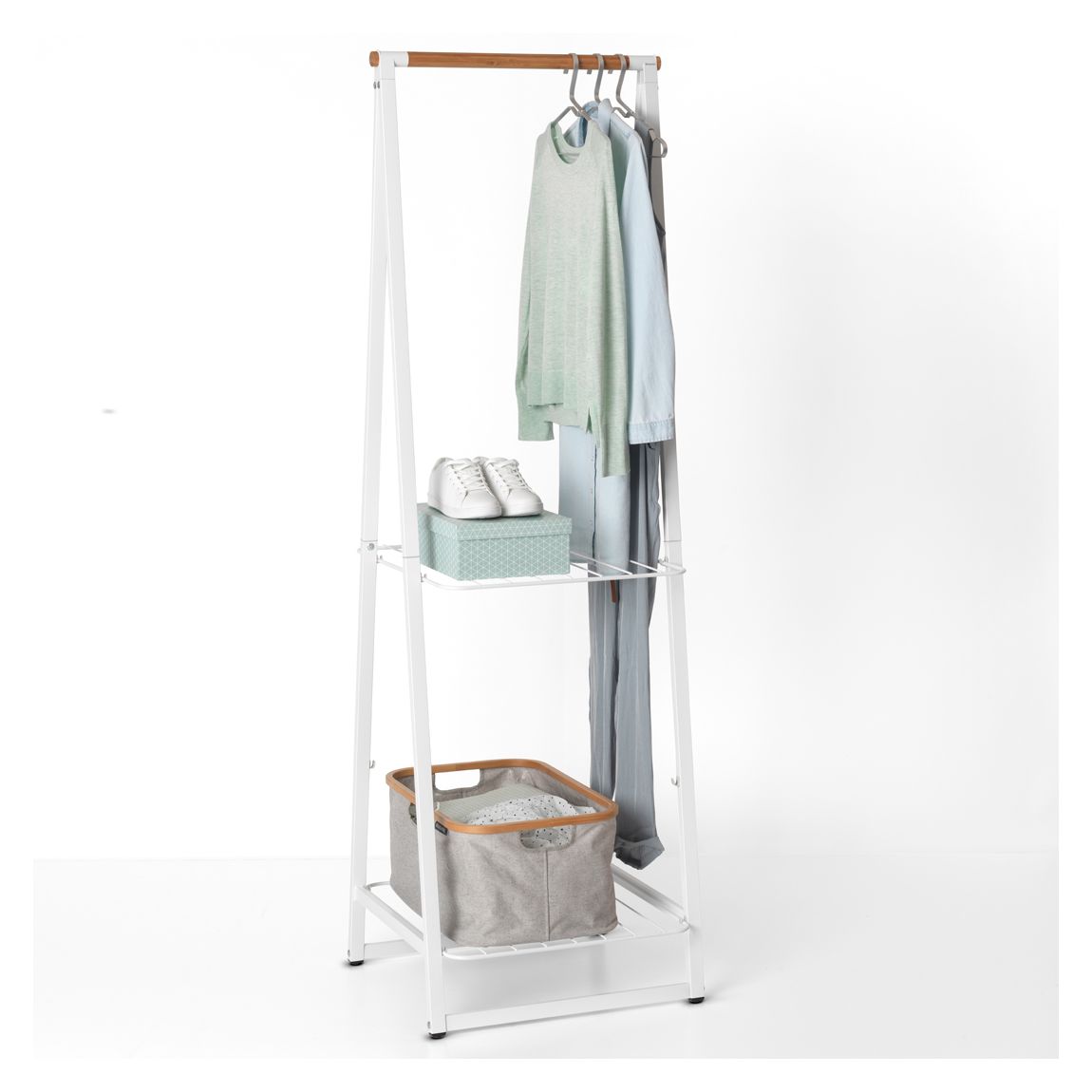 White Small Linn Clothes Rack main product photo
